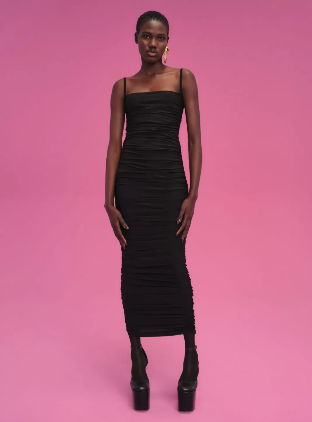 Solace London Dresses^Adler Midi Dress In Black