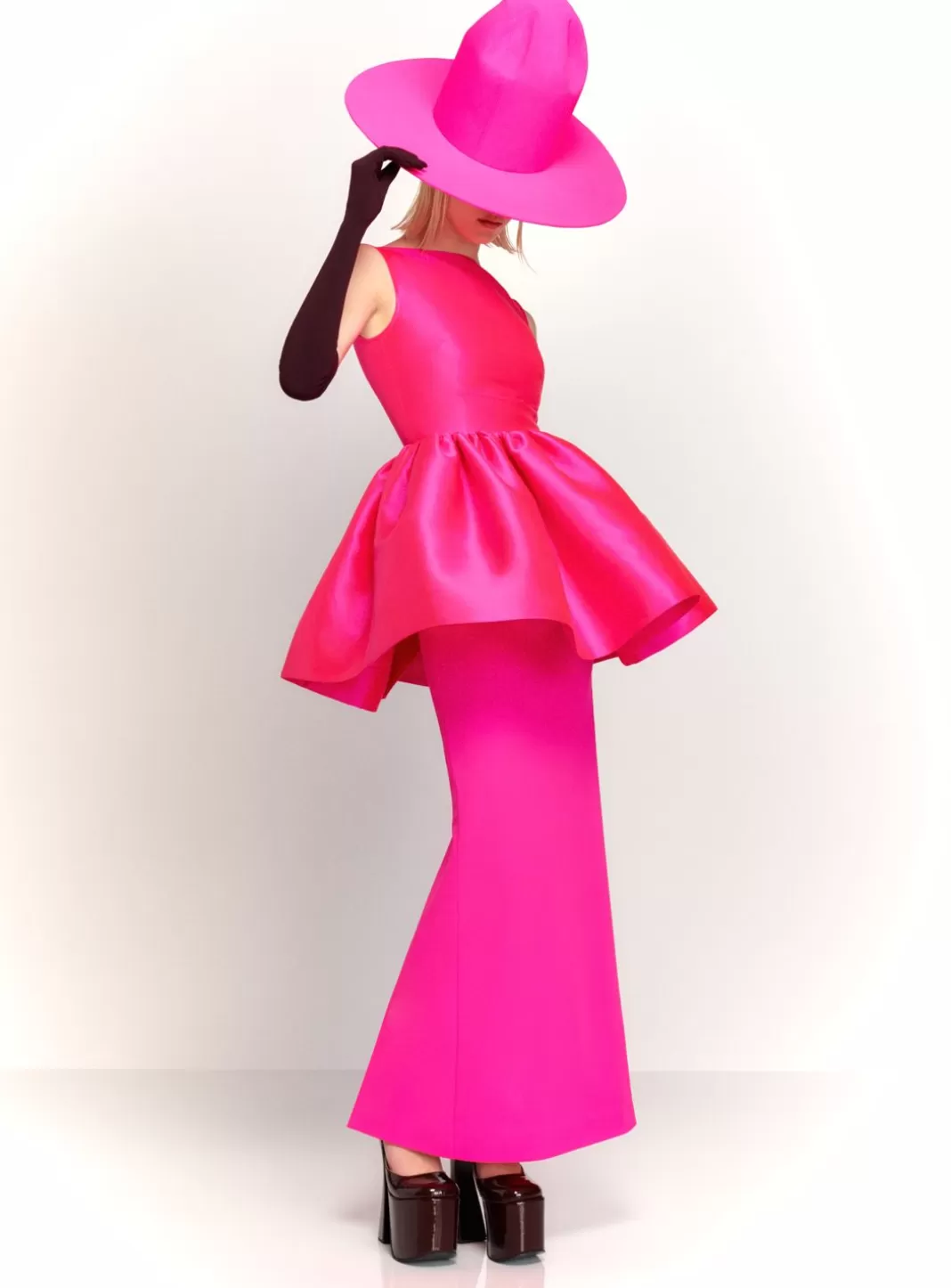 Solace London Dresses^The Alda Maxi Dress In Hot Pink