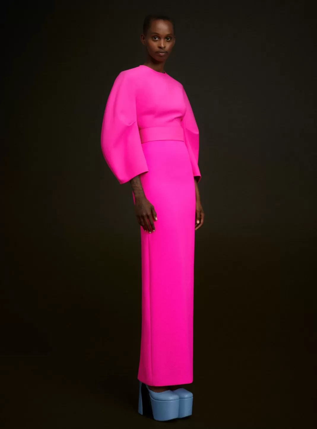 Solace London Dresses^The Allegra Maxi Dress In Hot Pink