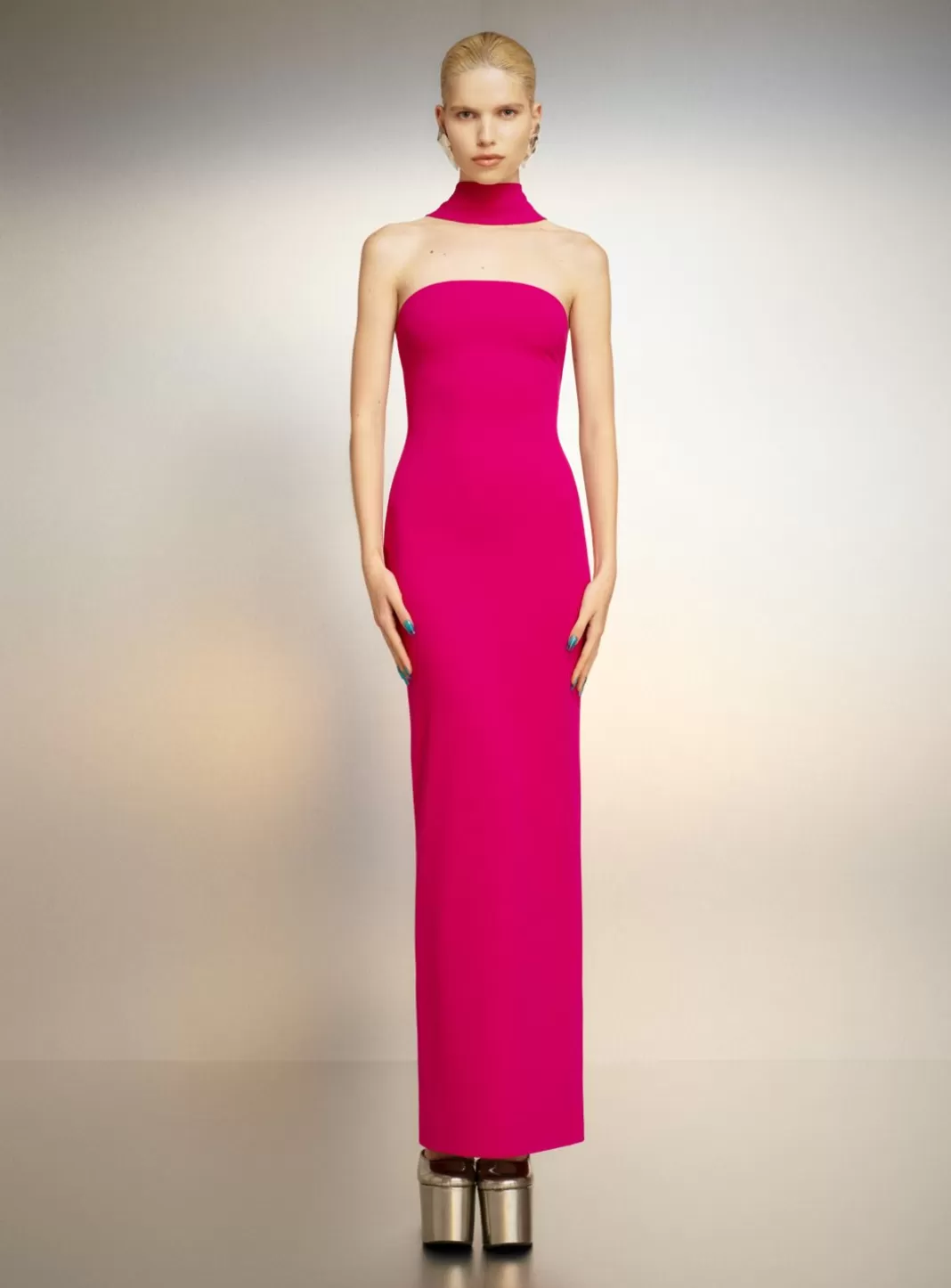 Solace London Dresses^The Amari Maxi Dress In Fuchsia