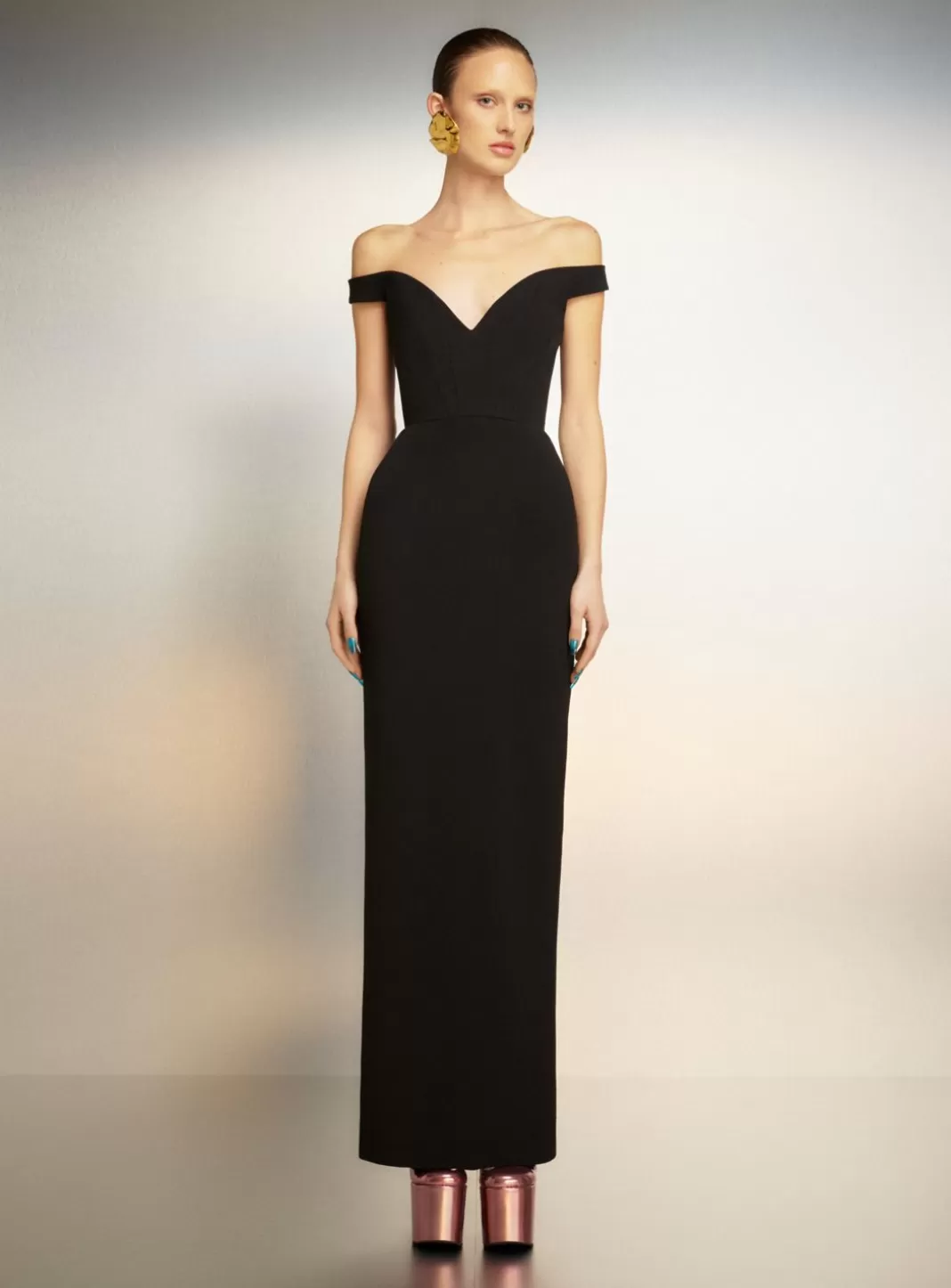 Solace London Dresses^The Amelia Maxi Dress In Black