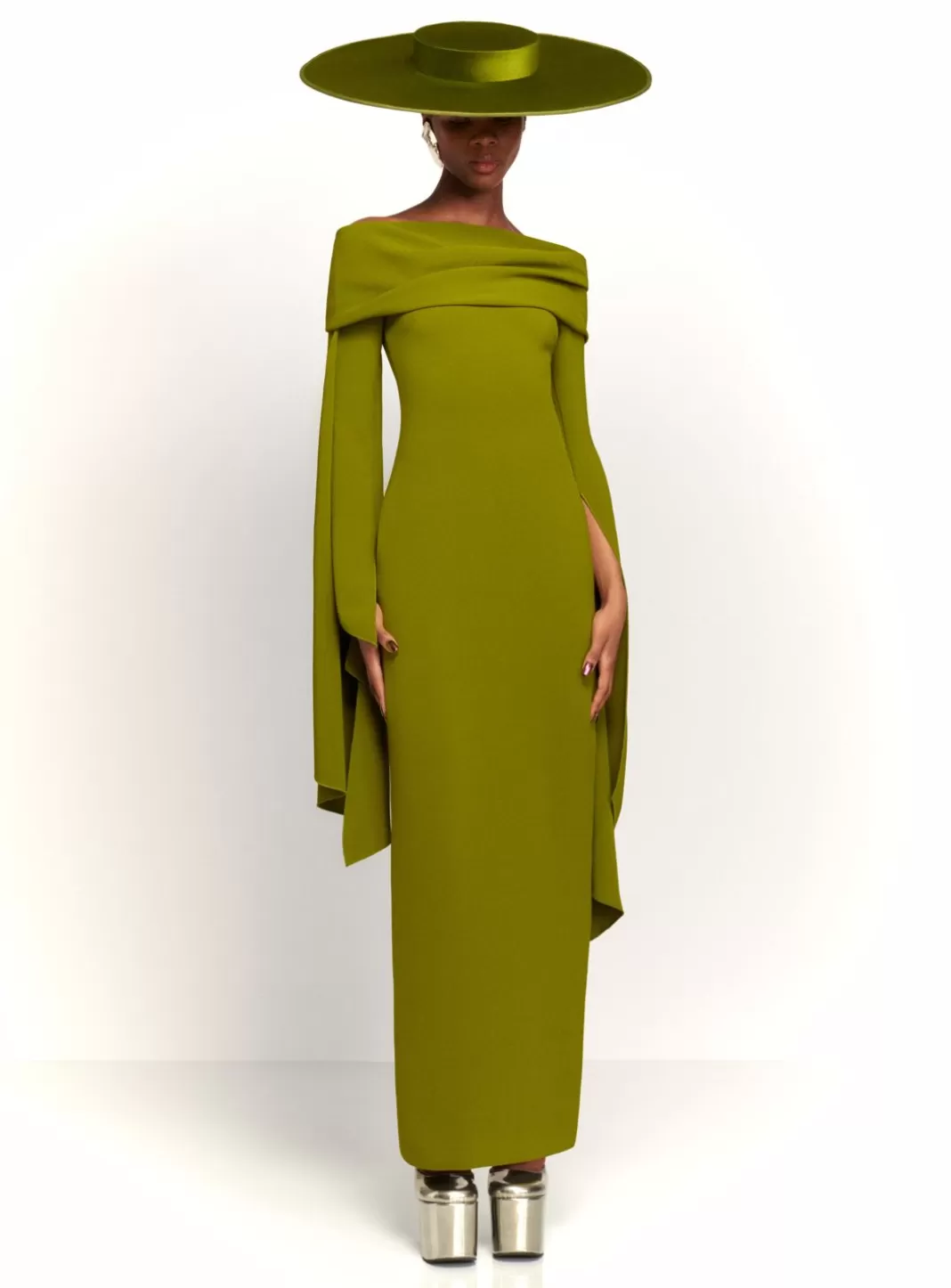 Solace London Dresses^The Arden Maxi Dress In Sweet Pea Green