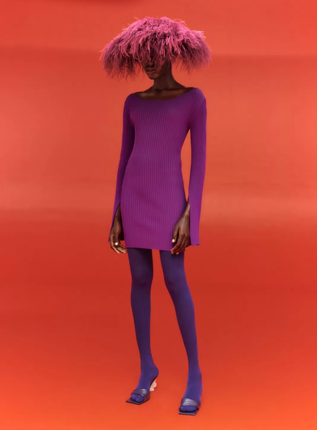 Solace London Dresses^The Ario Mini Dress In Purple