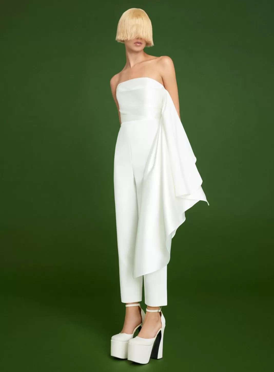 Solace London Bridal^The Arlo Jumpsuit In Cream