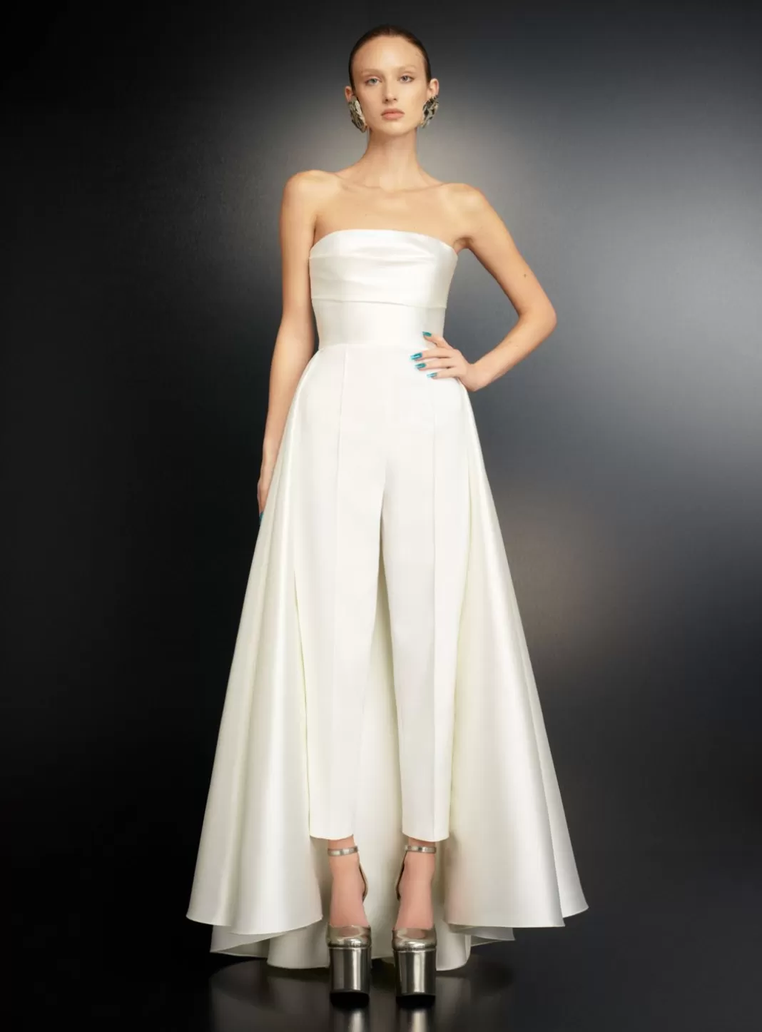 Solace London Bridal^The Astra Jumpsuit In Cream