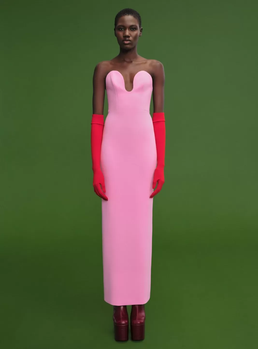 Solace London Dresses^The Audrey Maxi Dress In Bubblegum