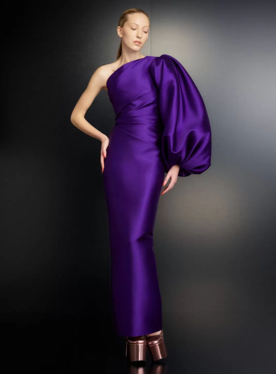 Solace London Dresses^The Aurelia Maxi Dress In Amethyst