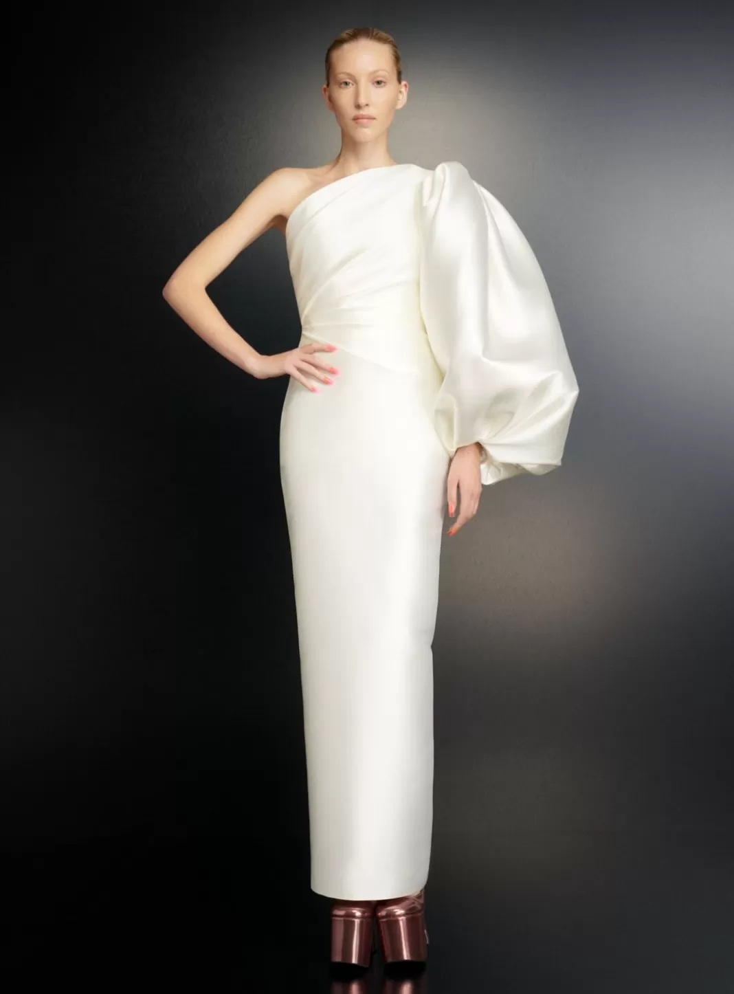 Solace London Bridal^The Aurelia Maxi Dress In Cream