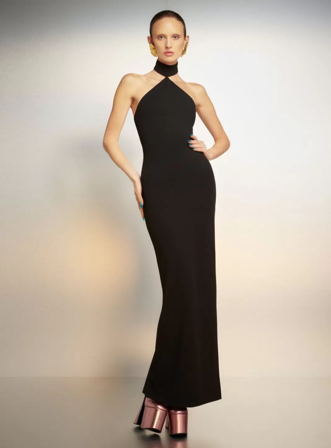 Solace London Dresses^The Blanca Maxi Dress In Black