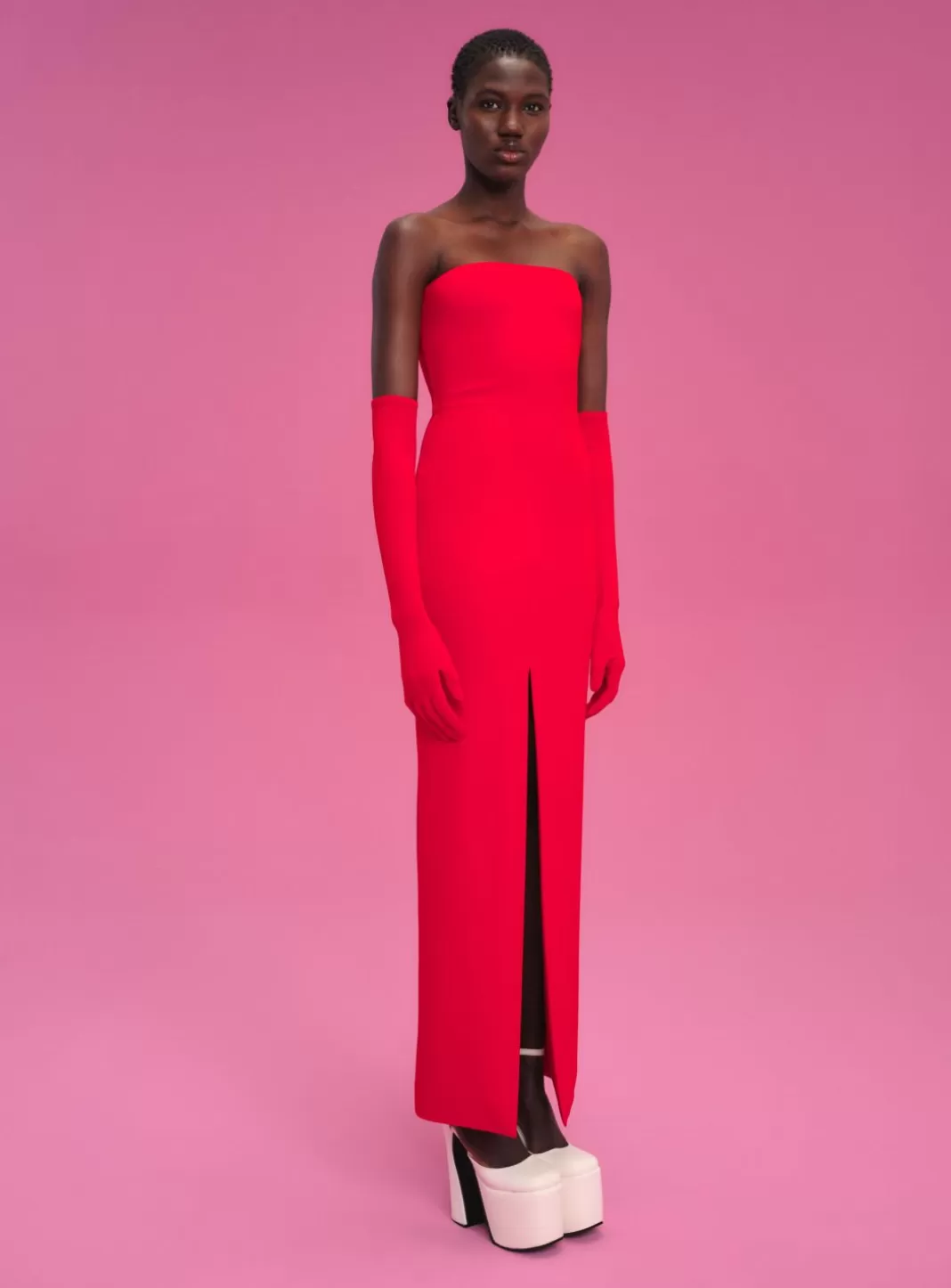 Solace London Dresses^The Bysha Maxi Dress In Red