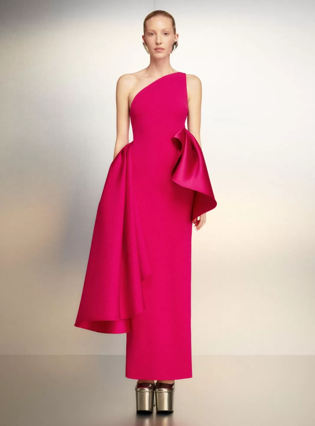 Solace London Dresses^The Calla Maxi Dress In Cerise