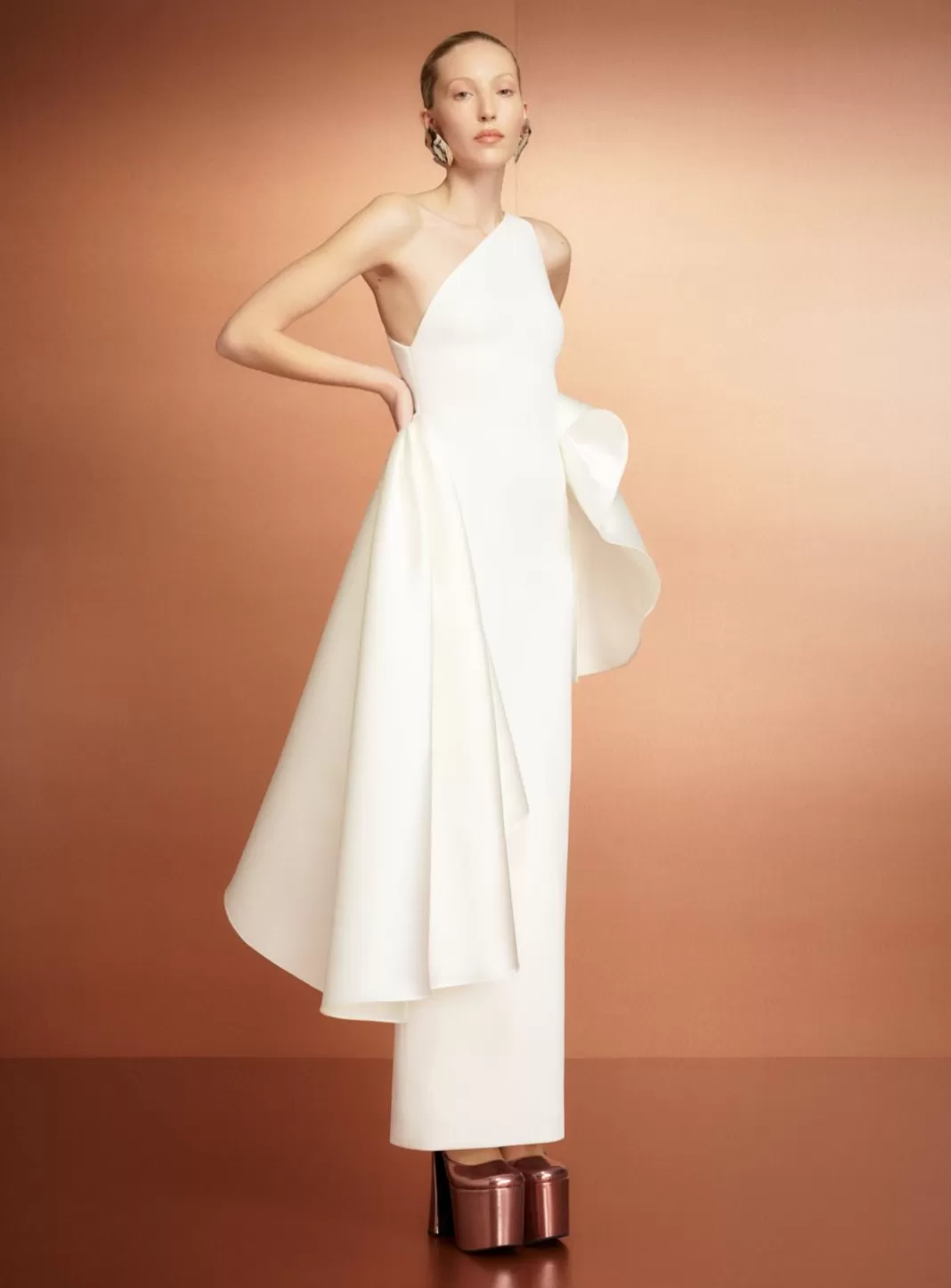 Solace London Dresses^The Calla Maxi Dress In Cream