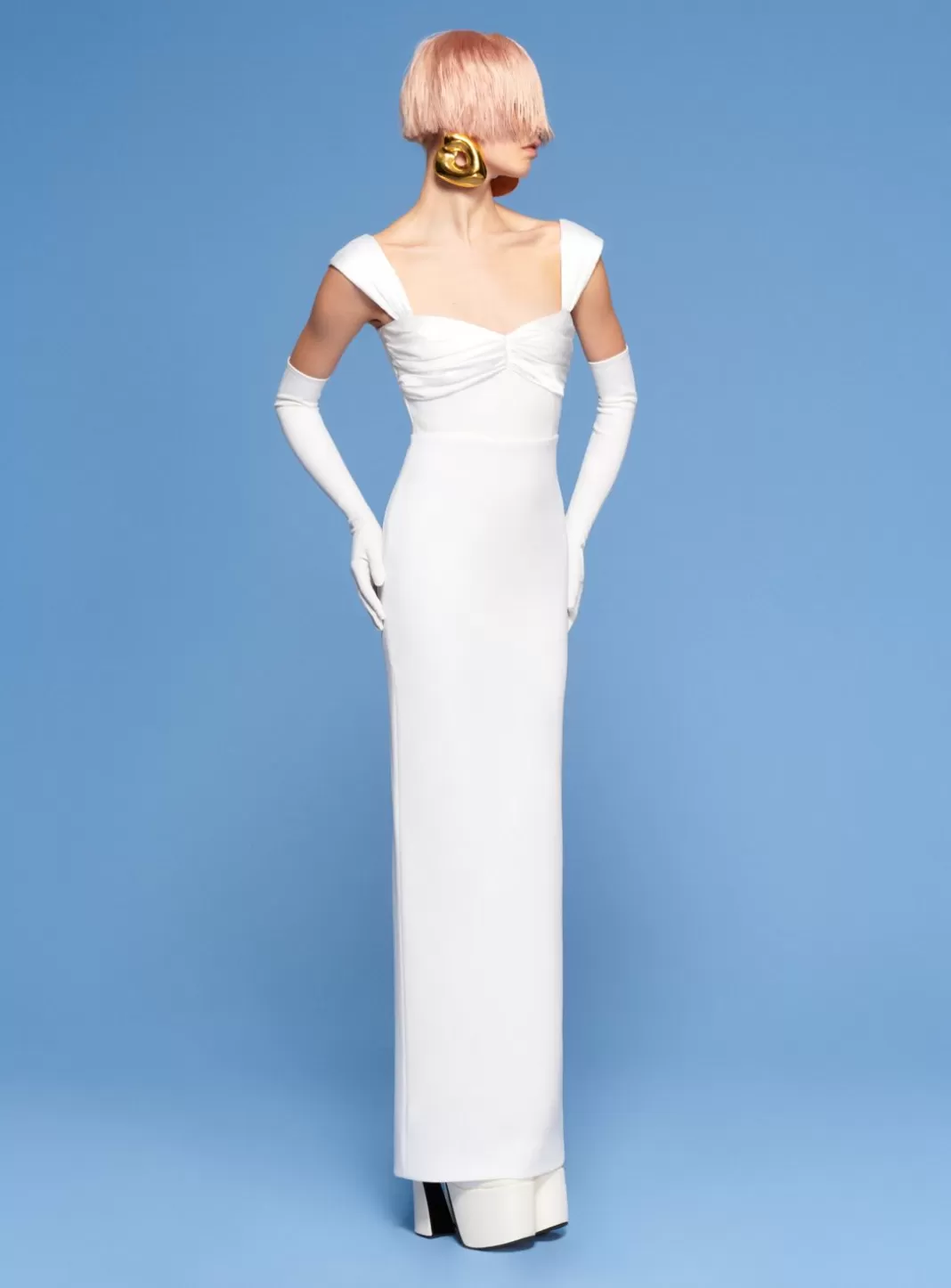 Solace London Bridal^The Calluna Maxi Dress In Cream