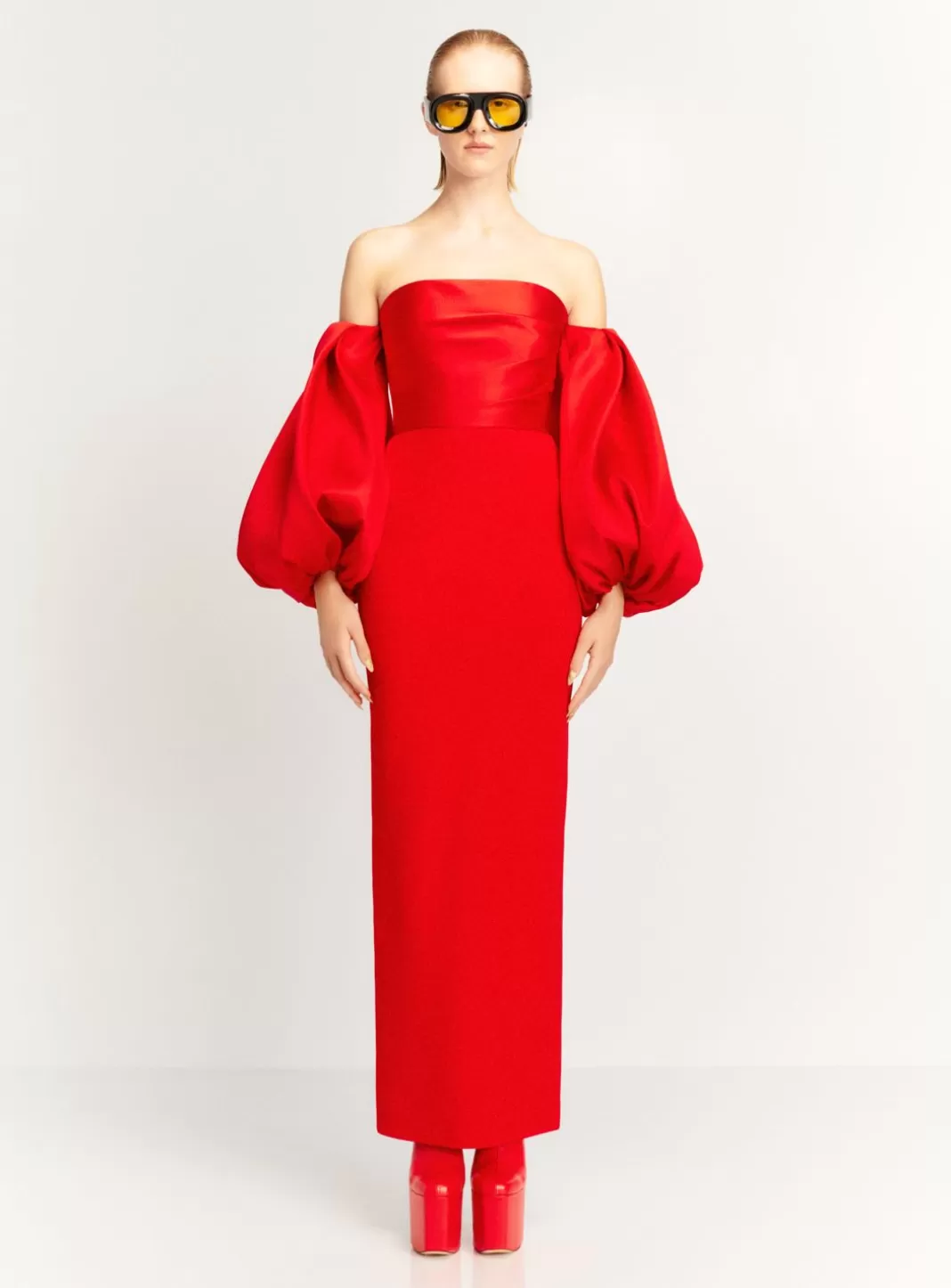 Solace London Dresses^The Carmen Maxi Dress In Red