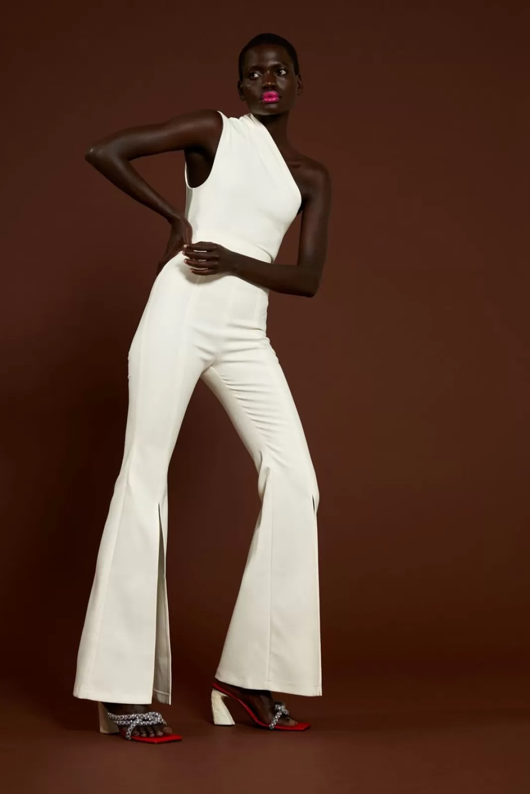 Solace London Bridal^The Cleo Jumpsuit In Cream