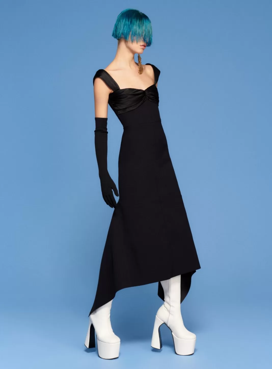 Solace London Dresses^The Dahlia Midi Dress In Black