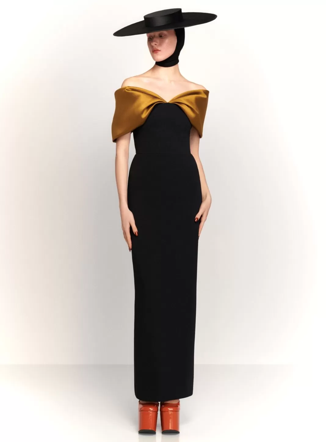 Solace London Dresses^The Dakota Maxi Dress In Gold And Black