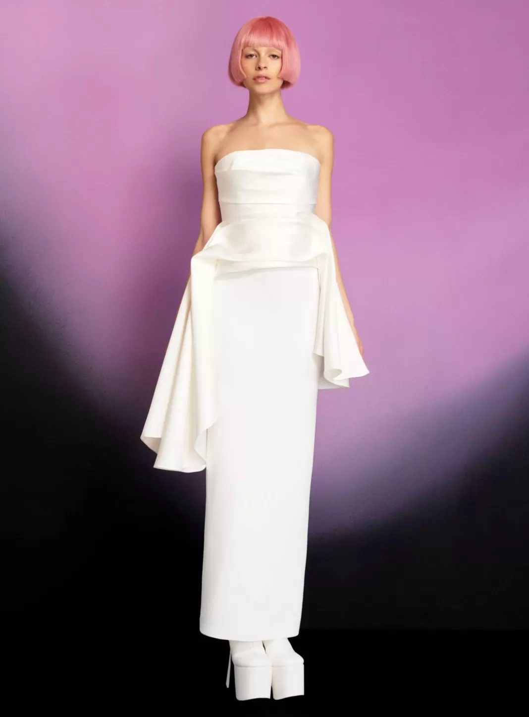 Solace London Bridal^The Darra Maxi Dress In Cream