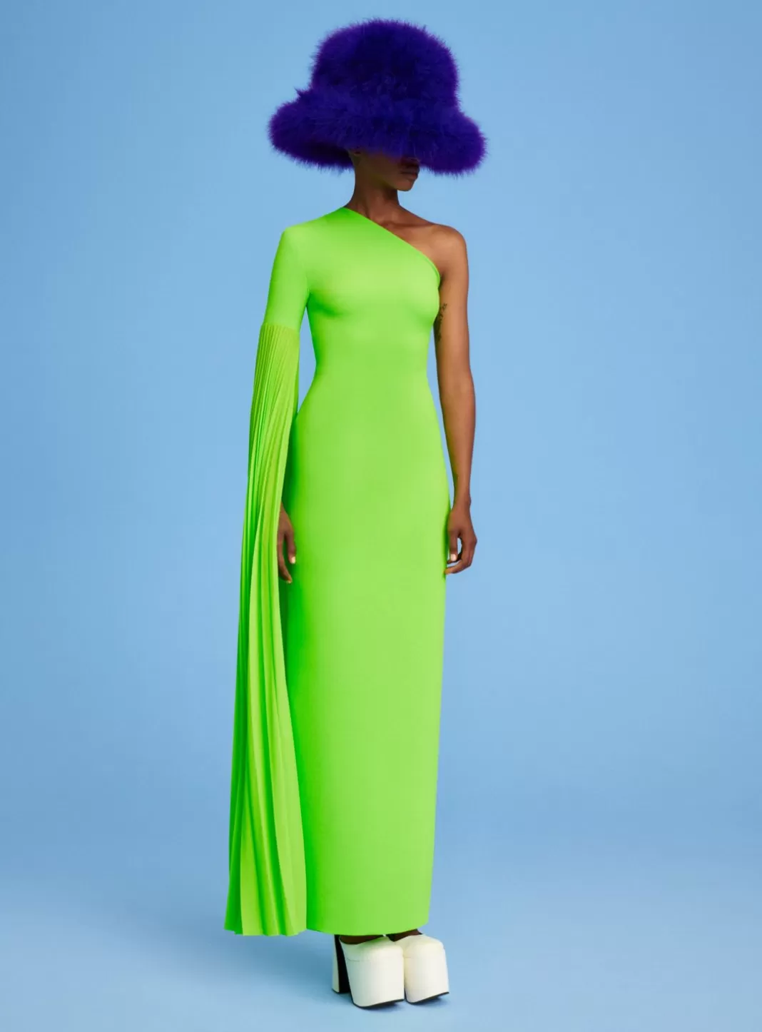 Solace London Dresses^The Delia Maxi Dress In Lime