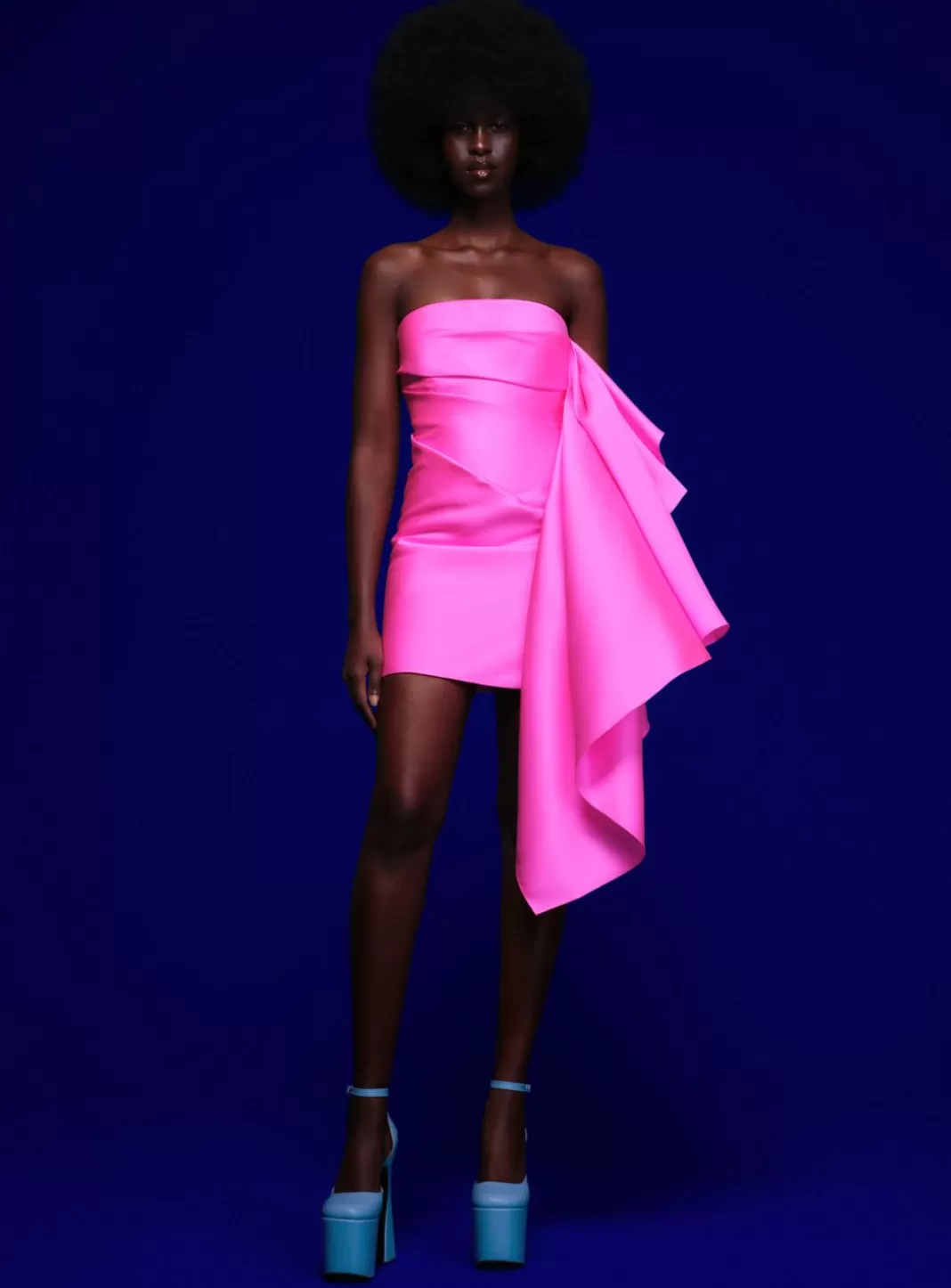 Solace London Dresses^The Elia Mini Dress In Hot Pink