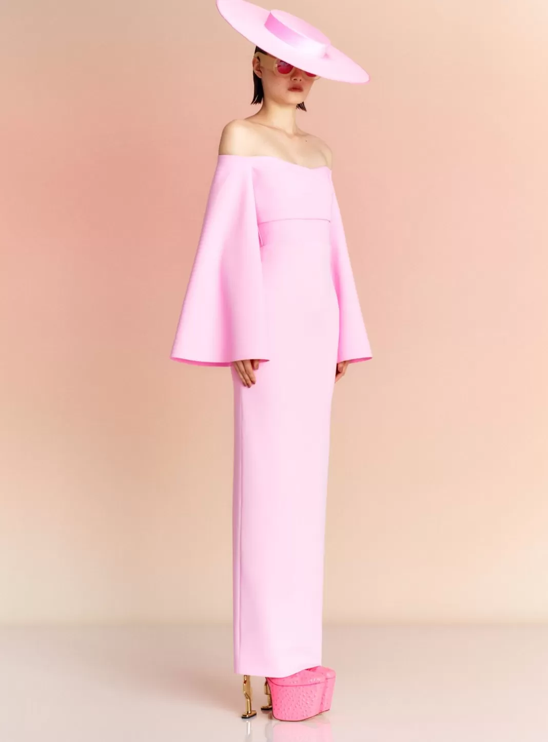 Solace London Dresses^The Eliana Maxi Dress In Blush