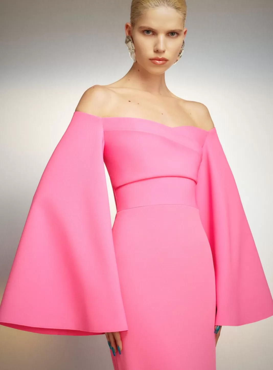 Solace London Dresses^The Eliana Maxi Dress In Pink