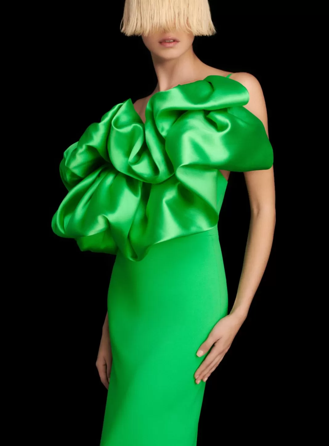 Solace London Dresses^The Ellis Maxi Dress In Bright Green