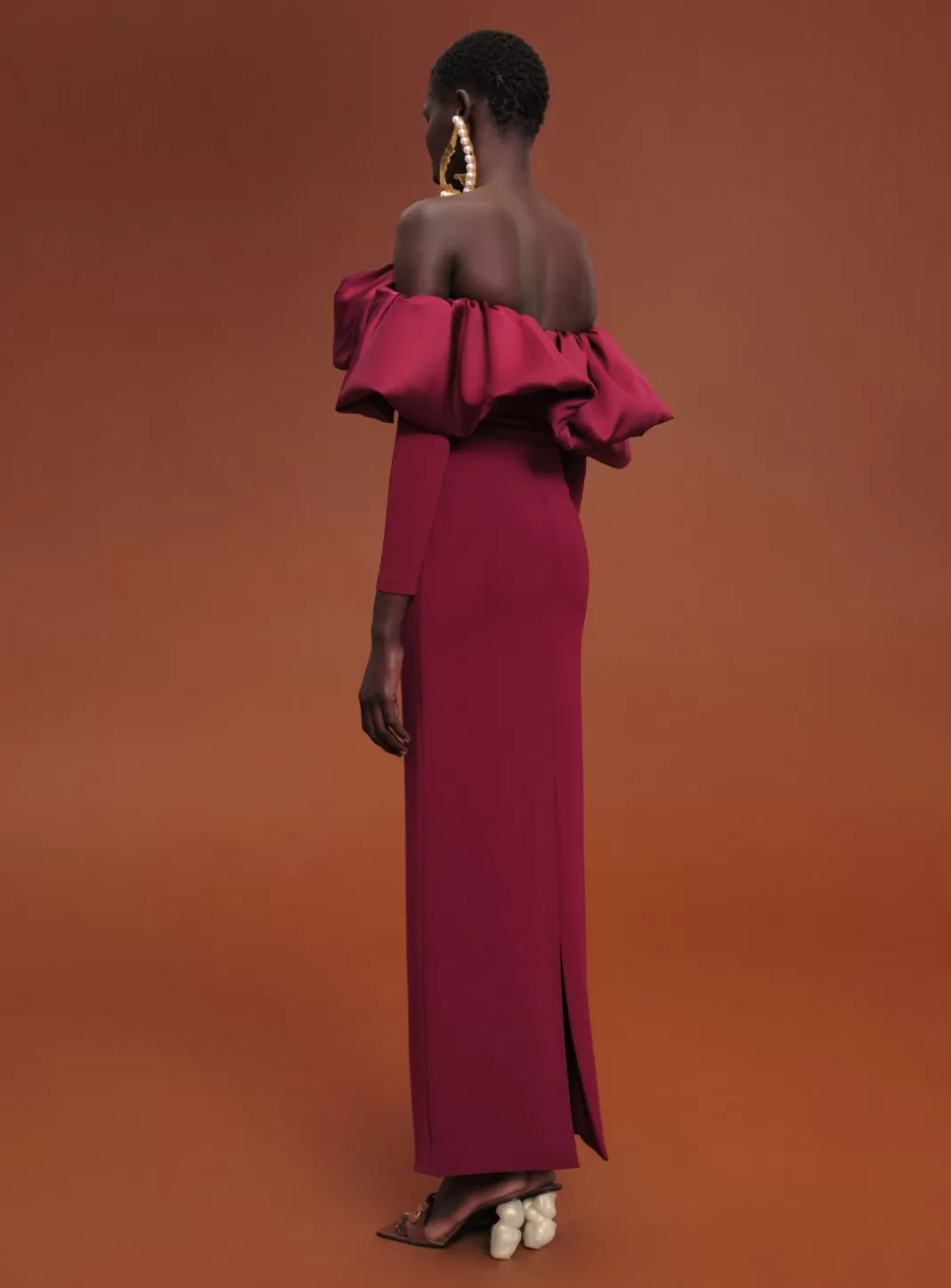 Solace London Dresses^The Elson Maxi Dress In Mulberry