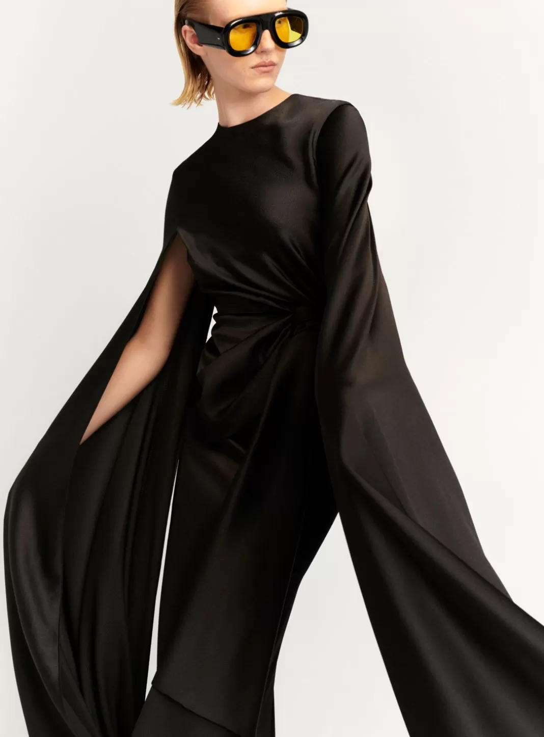 Solace London Modest^The Elya Maxi Dress In Black