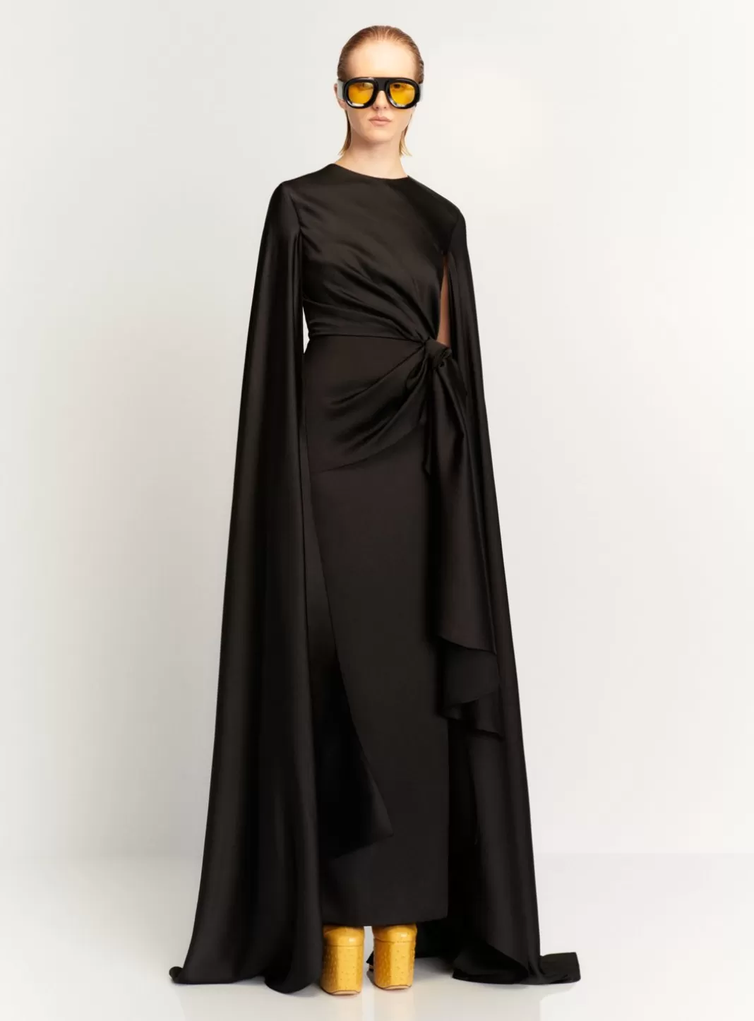 Solace London Modest^The Elya Maxi Dress In Black