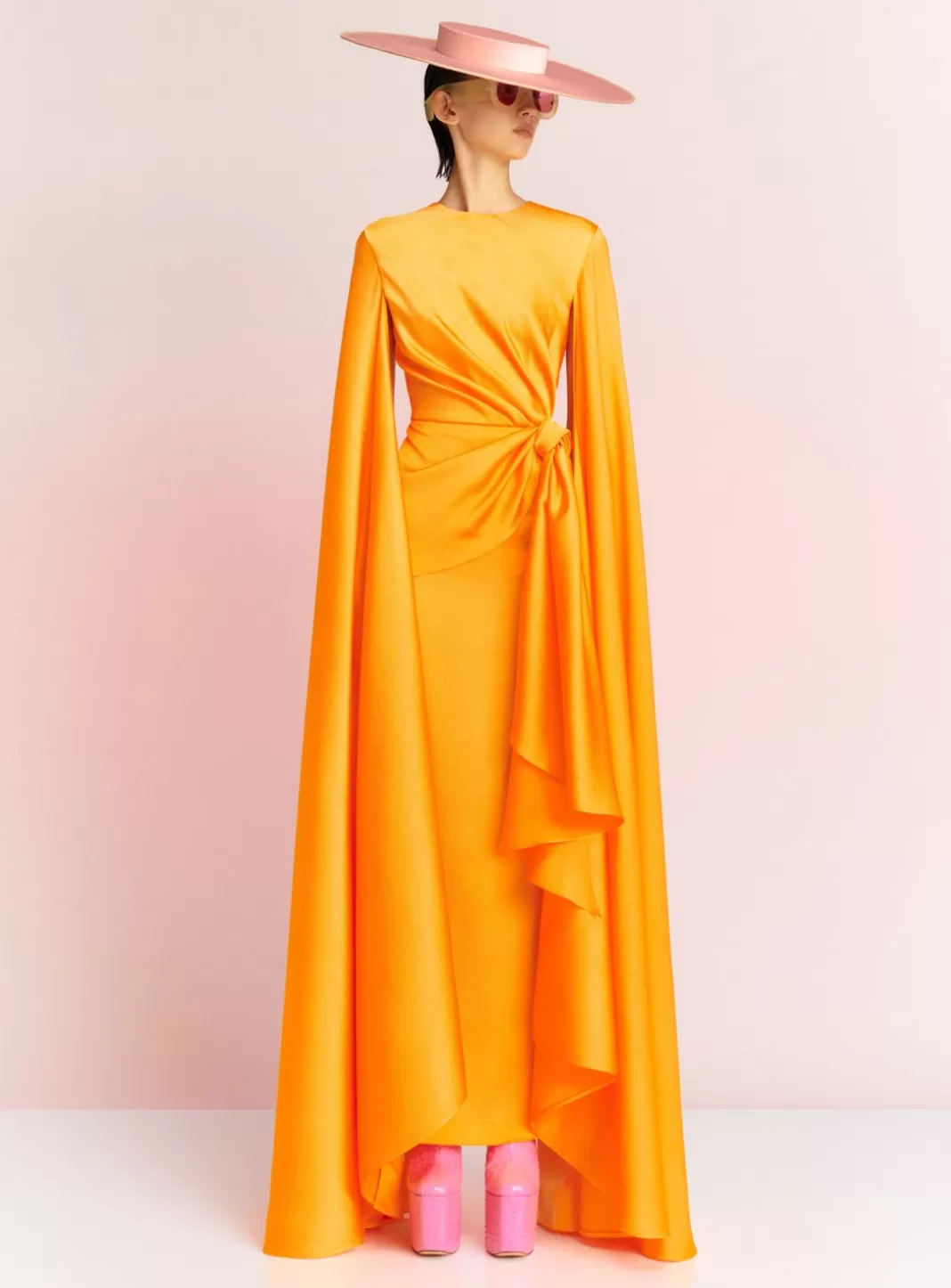 Solace London Dresses^The Elya Maxi Dress In Orange