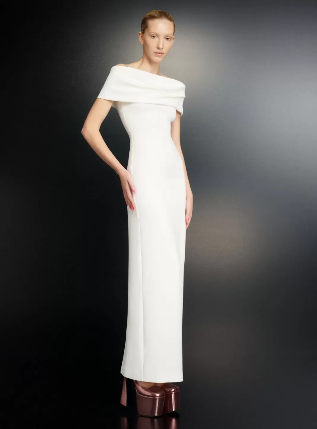 Solace London Dresses^The Eva Maxi Dress In Cream