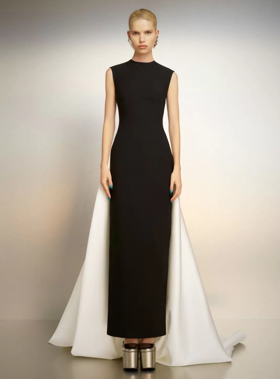 Solace London Dresses^The Flor Maxi Dress In Black And Cream