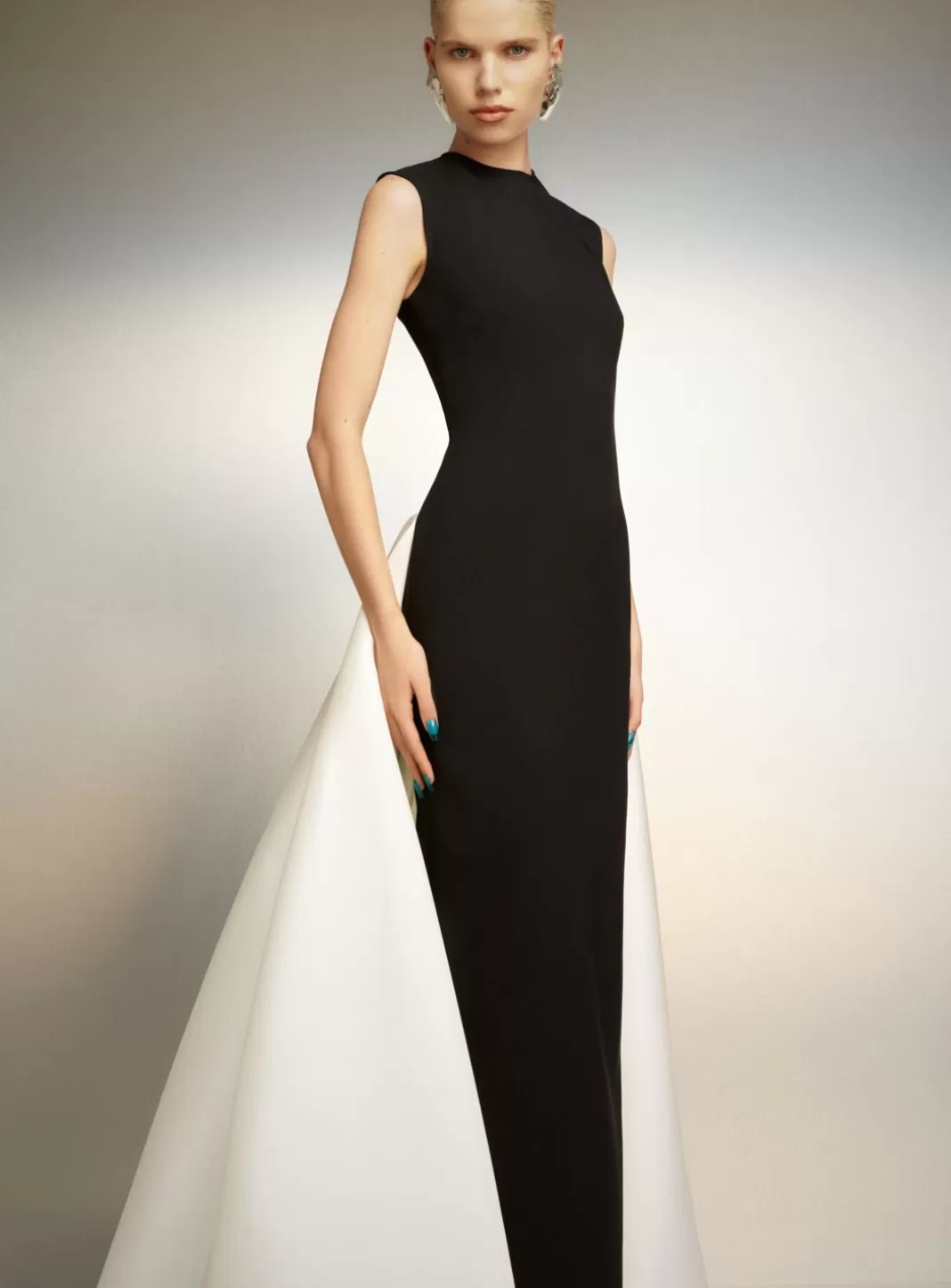 Solace London Dresses^The Flor Maxi Dress In Black And Cream