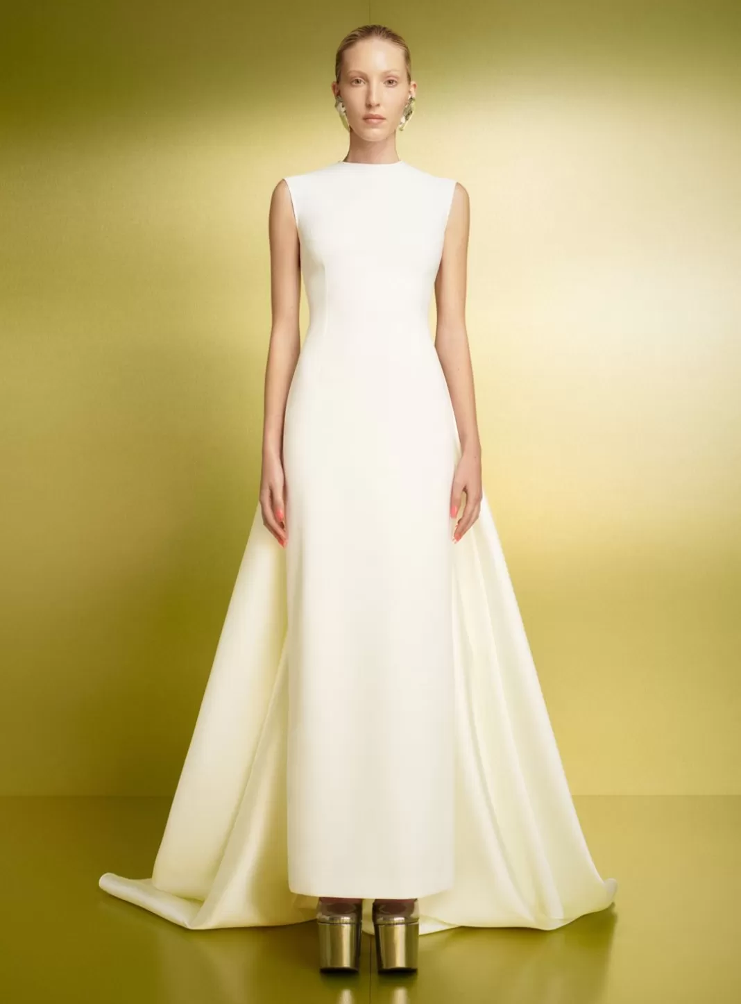 Solace London Bridal^The Flor Maxi Dress In Cream