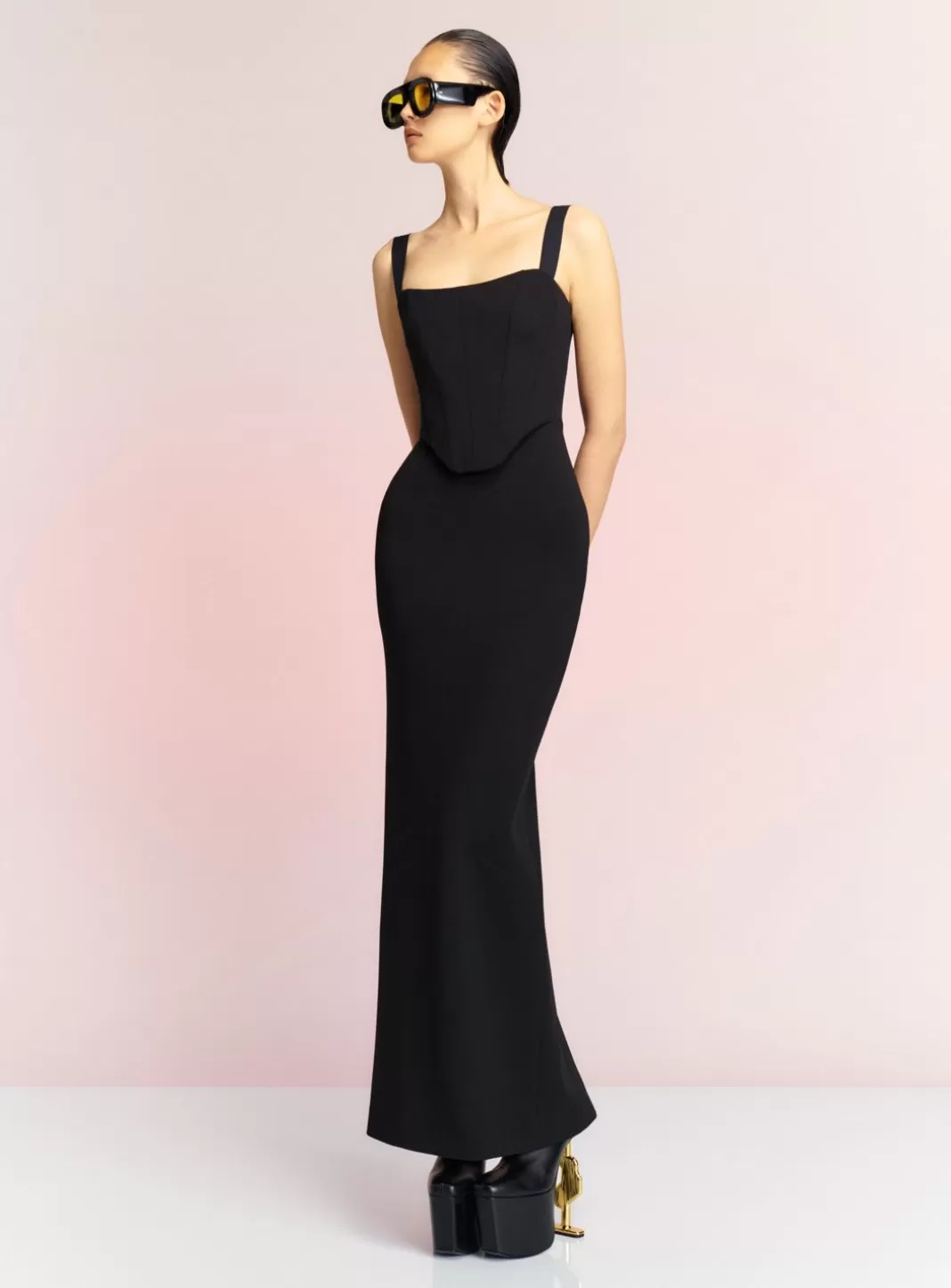 Solace London Dresses^The Frankie Maxi Dress In Black