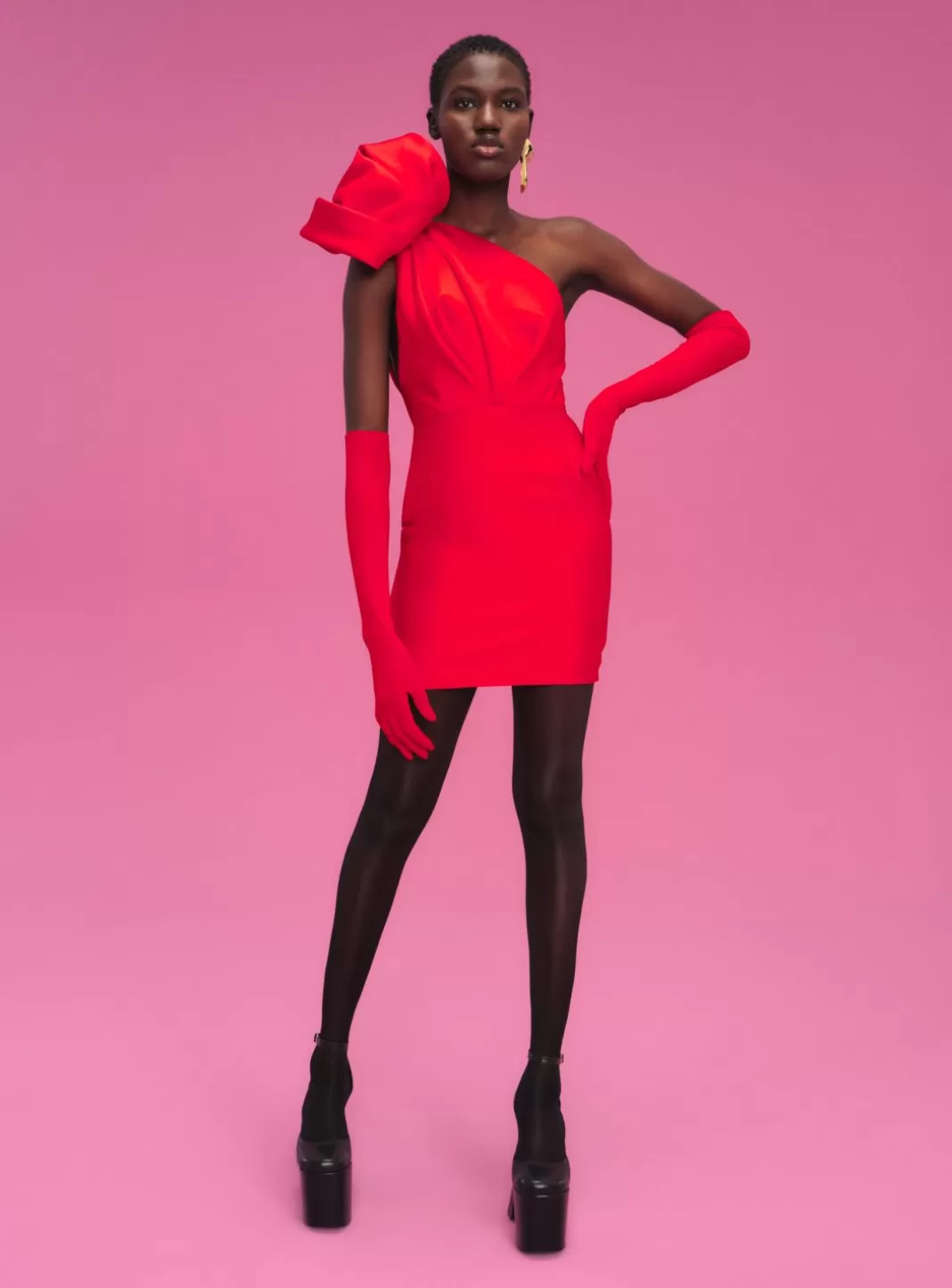 Solace London Dresses^The Frida Mini Dress In Red