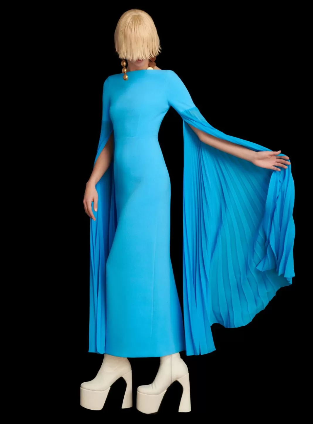 Solace London Dresses^The Grace Maxi Dress In Blue