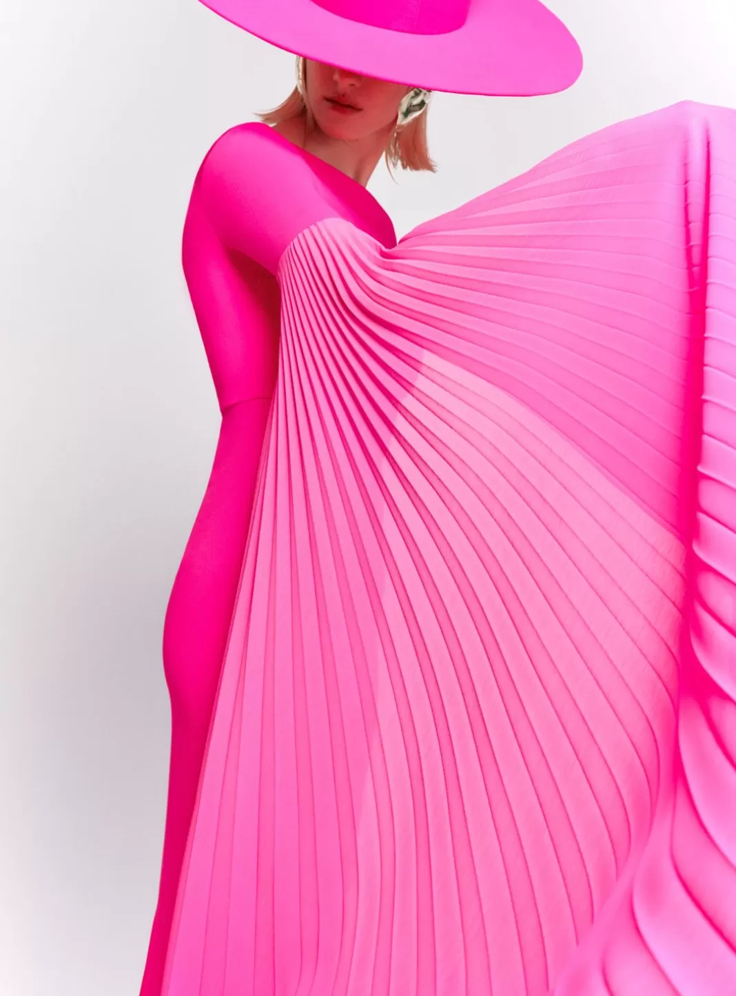 Solace London Dresses^The Grace Maxi Dress In Hot Pink