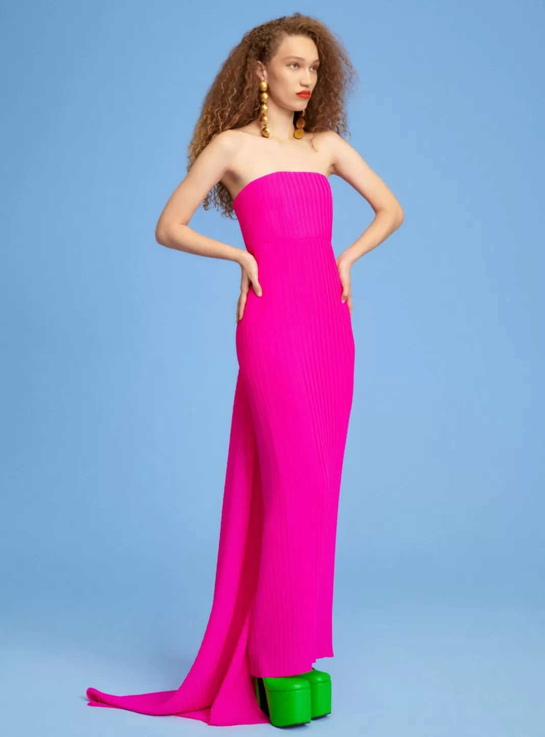 Solace London Dresses^The Harlee Maxi Dress In Hot Pink