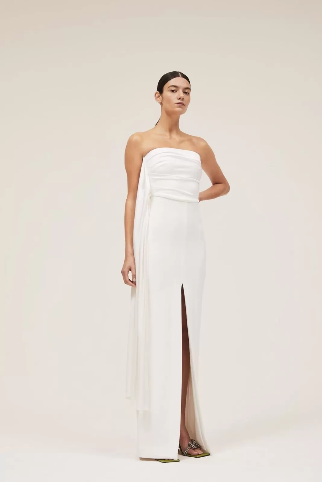 Solace London Bridal^The Harlow Dress In Cream