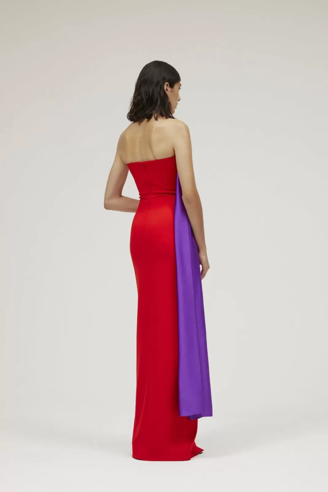 Solace London Dresses^The Harlow Dress In Ultra Purple & True Red