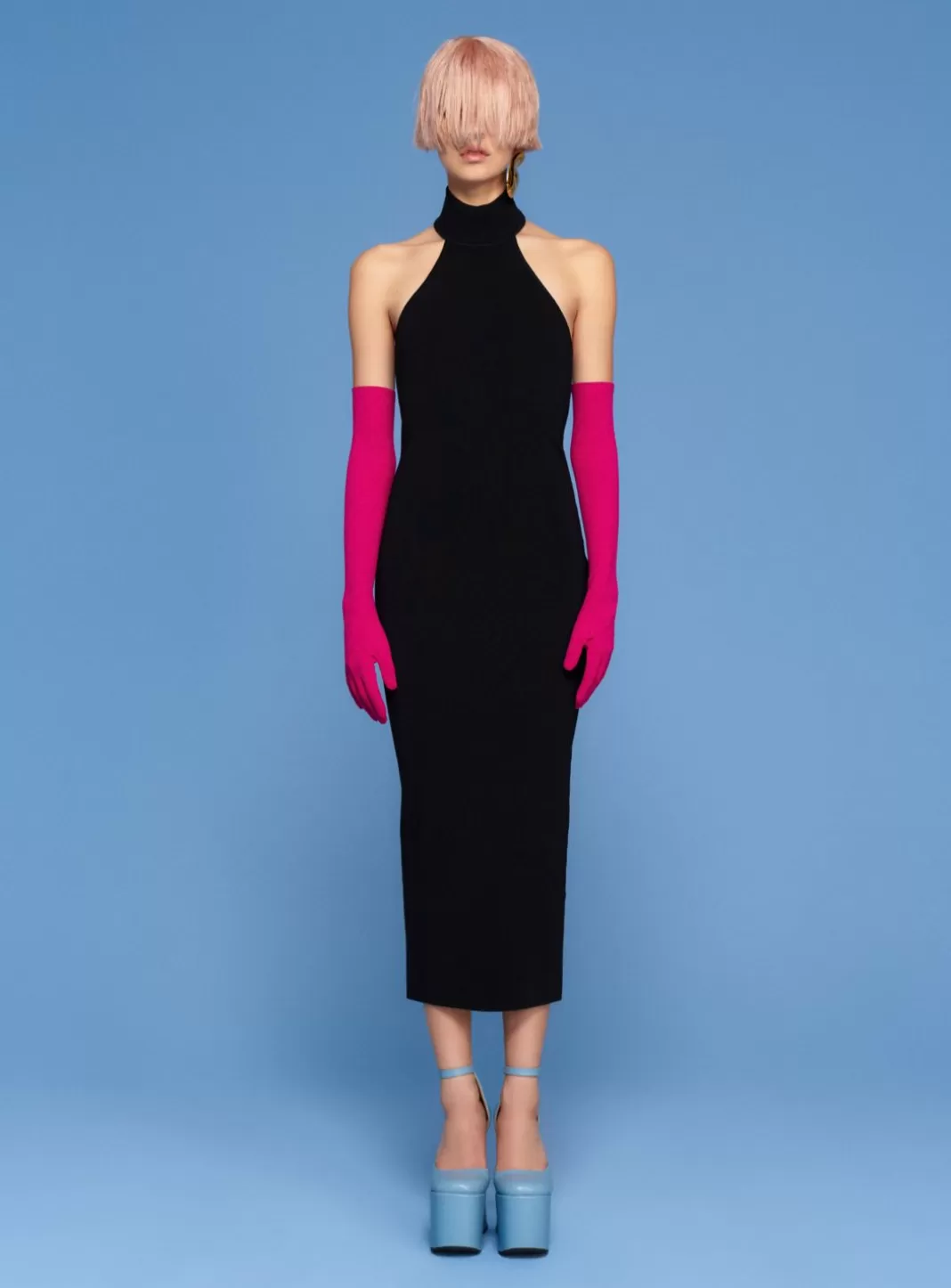 Solace London Dresses^The Heloise Midi Dress In Black