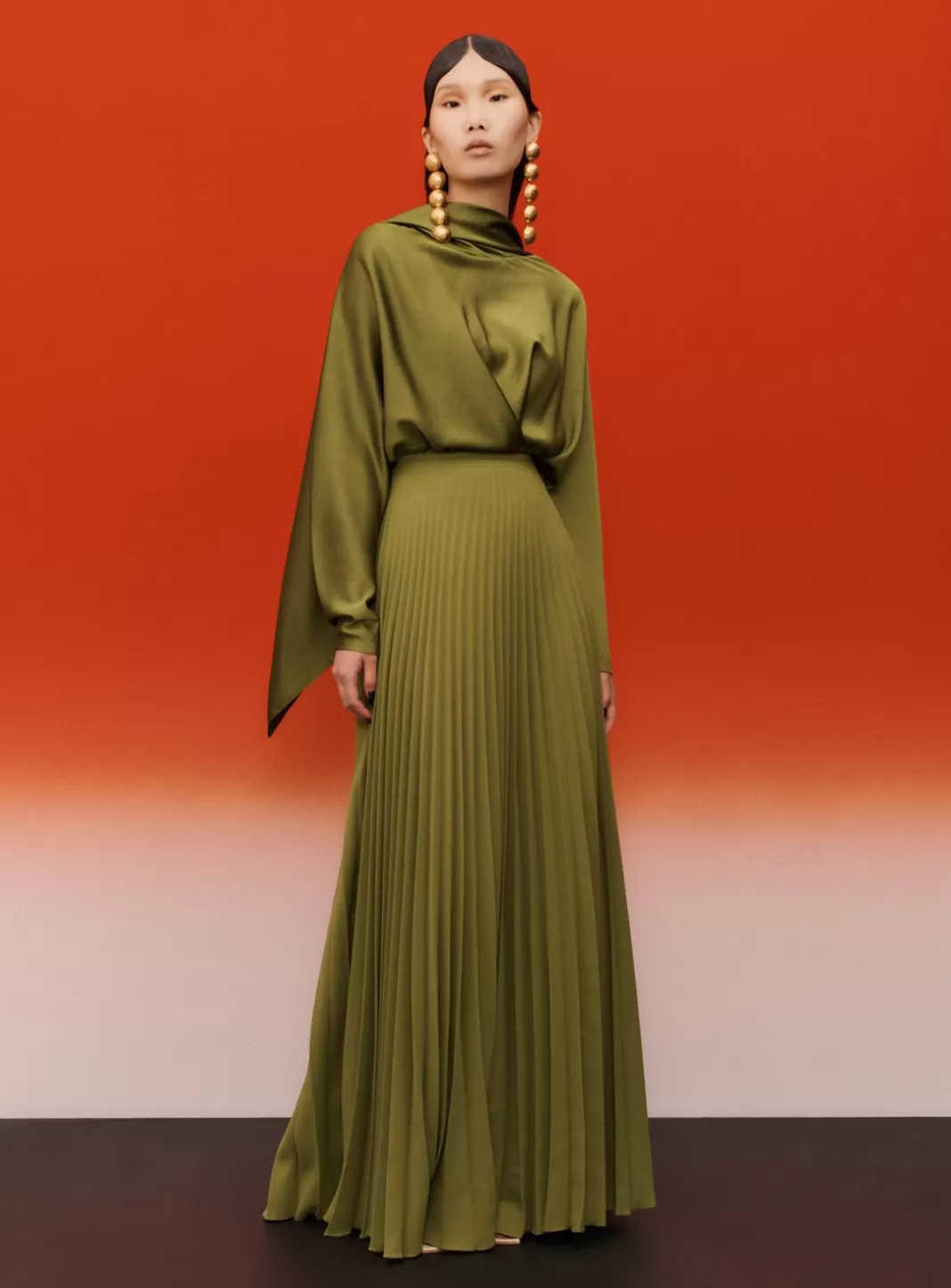 Solace London Modest^The Henley Skirt In Sweet Pea Green