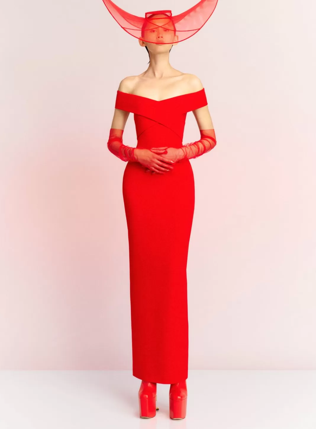 Solace London Dresses^The Ines Maxi Dress In Red