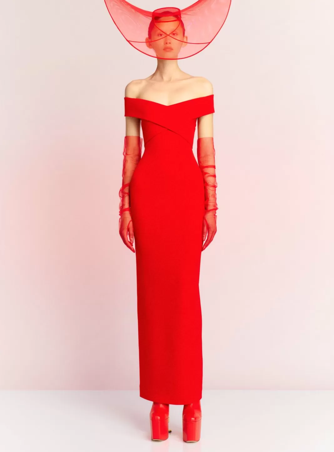 Solace London Dresses^The Ines Maxi Dress In Red