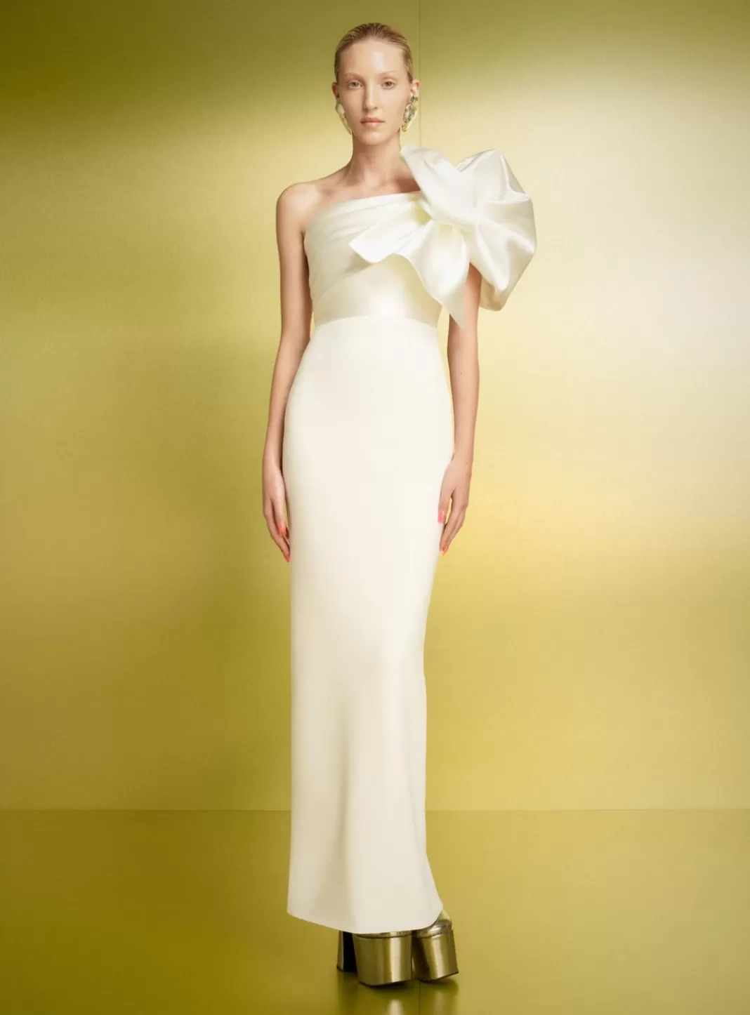 Solace London Bridal^The Iyana Maxi Dress In Cream