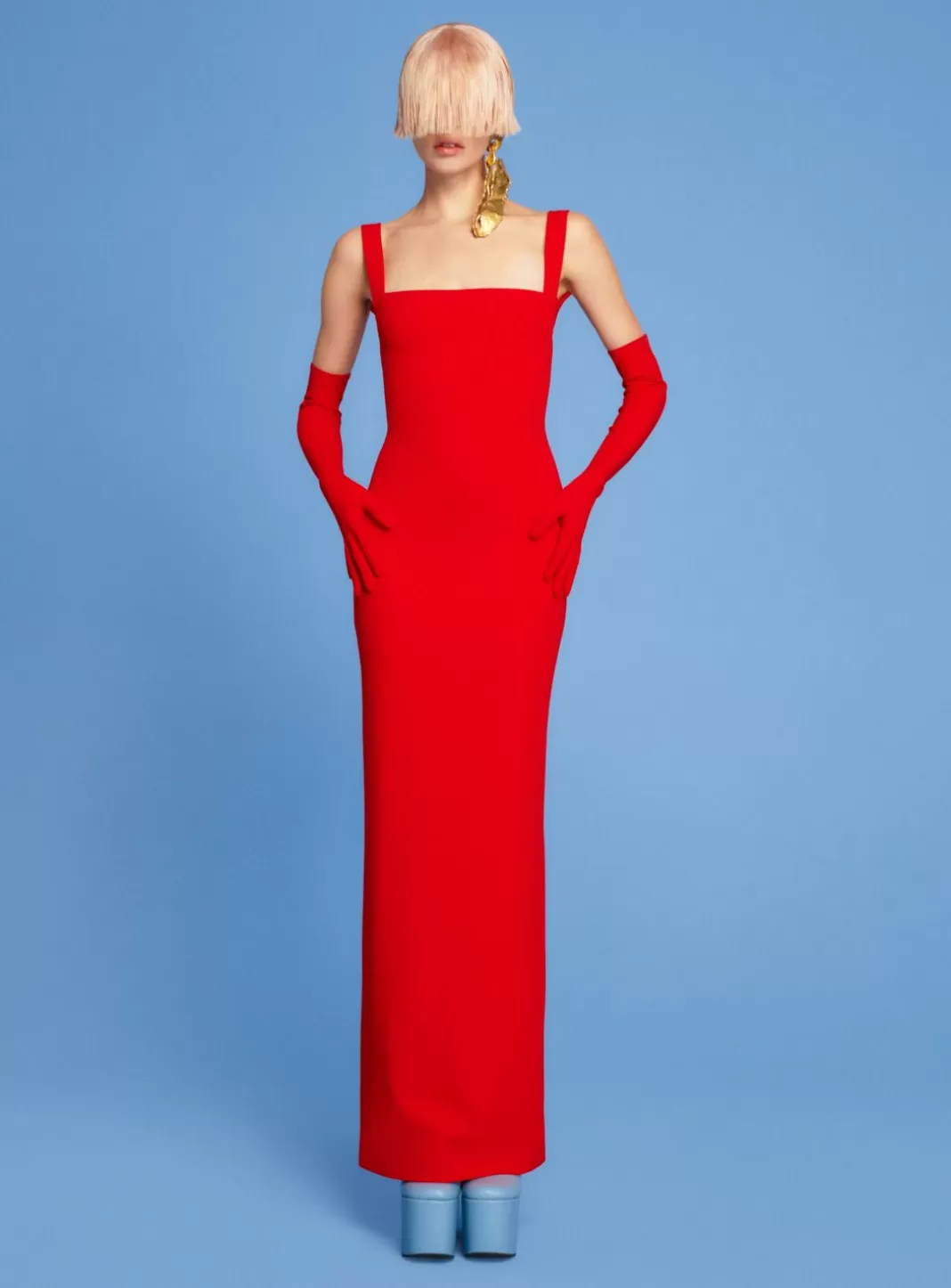 Solace London Dresses^The Joni Maxi Dress In Red