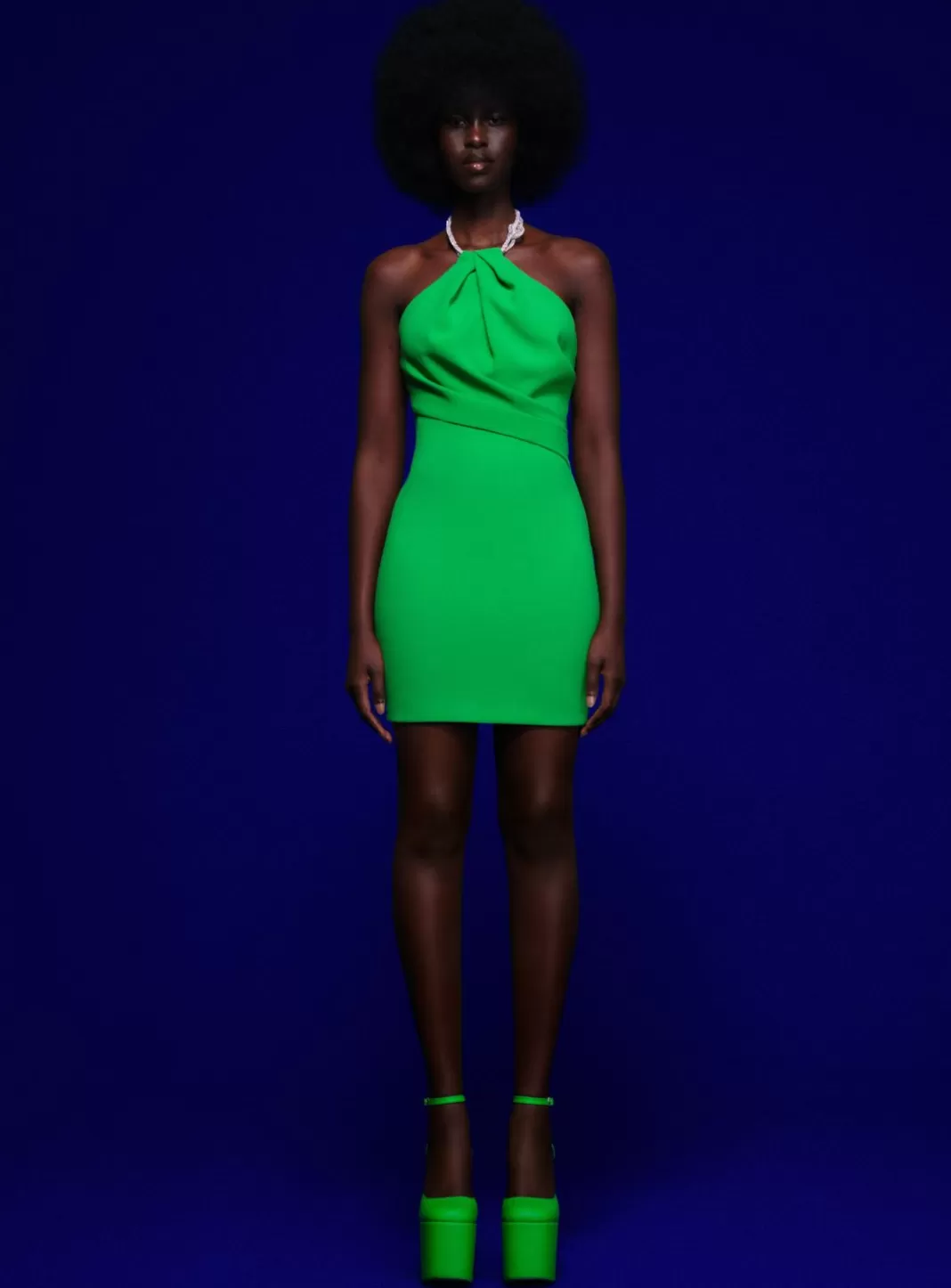 Solace London Dresses^The Kami Mini Dress In Green