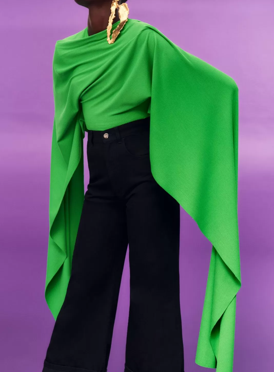 Solace London Modest^The Karli Bodysuit In Bright Green